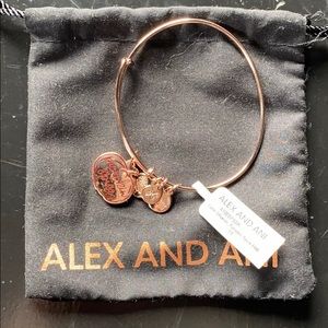 NWT Alex and Ani Pumpkin Spice Charm Bracelet